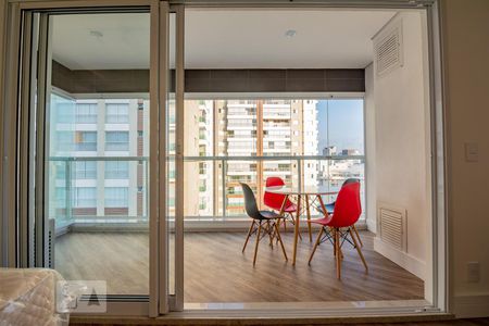 Studio à venda com 34m², 1 quarto e 1 vagaVaranda
