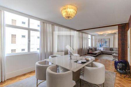 Sala de Jantar de apartamento à venda com 4 quartos, 262m² em Higienópolis, São Paulo
