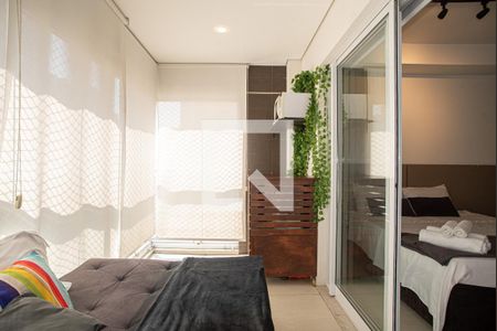 Studio para alugar com 35m², 1 quarto e 1 vaga Studio para alugar com 35m², 1 quarto e 1 vagaVaranda da Sala/Quarto