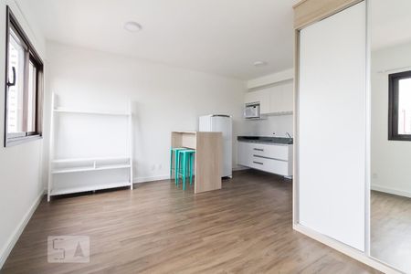 Sala e quarto de kitnet/studio para alugar com 1 quarto, 27m² em Tatuapé, São Paulo