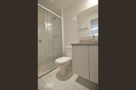 Banheiro da suíte de apartamento para alugar com 2 quartos, 60m² em Jardim das Vertentes, São Paulo