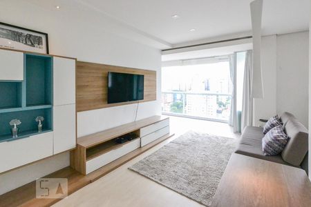 Sala de apartamento à venda com 1 quarto, 50m² em Vila Olímpia, São Paulo