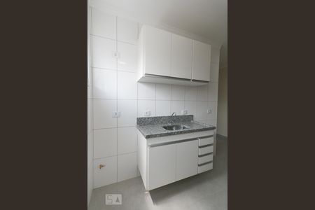 Cozinha  de apartamento para alugar com 1 quarto, 34m² em Vila Brasilina, São Paulo