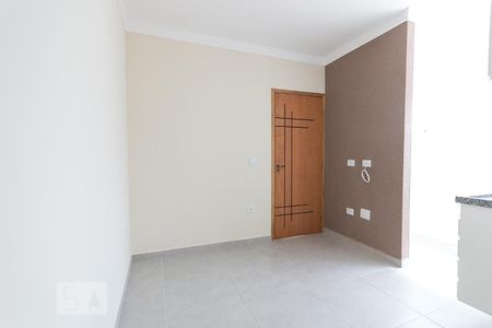 Sala e cozinha  de apartamento para alugar com 1 quarto, 34m² em Vila Brasilina, São Paulo