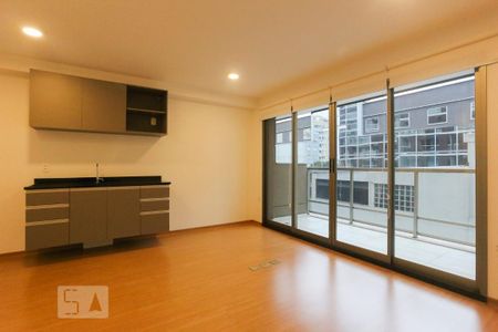 Sala e Cozinha de kitnet/studio à venda com 1 quarto, 31m² em Pinheiros, São Paulo