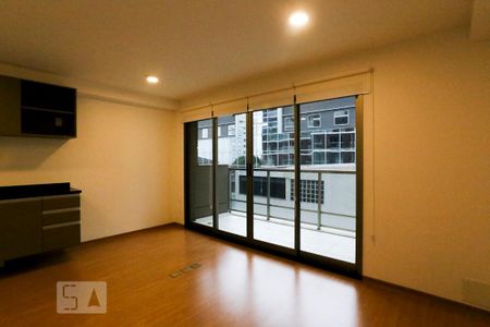 Sala e Cozinha de kitnet/studio à venda com 1 quarto, 31m² em Pinheiros, São Paulo
