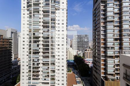 Vista Sala de apartamento para alugar com 1 quarto, 47m² em Vila Nova Conceição, São Paulo