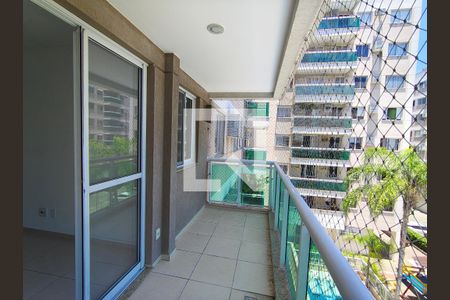 Varanda da Sala de apartamento para alugar com 3 quartos, 77m² em Taquara, Rio de Janeiro