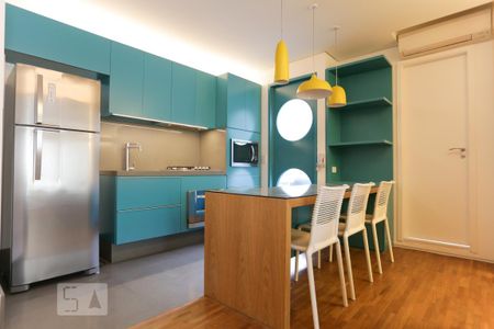 Cozinha de apartamento para alugar com 1 quarto, 62m² em Paraíso, São Paulo