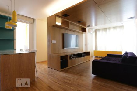 Sala de apartamento para alugar com 1 quarto, 62m² em Paraíso, São Paulo
