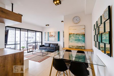 Sala de apartamento para alugar com 1 quarto, 64m² em Vila Mariana, São Paulo