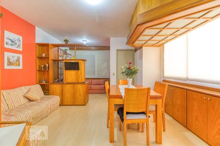 Sala de apartamento para alugar com 1 quarto, 60m² em Indianópolis, São Paulo