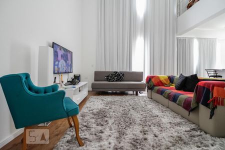 Apartamento para alugar com 82m², 1 quarto e 2 vagasSala