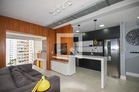 Sala de apartamento à venda com 1 quarto, 50m² em Vila Andrade, São Paulo