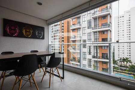 Varanda de apartamento à venda com 1 quarto, 50m² em Vila Andrade, São Paulo