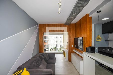 Sala de apartamento à venda com 1 quarto, 50m² em Vila Andrade, São Paulo