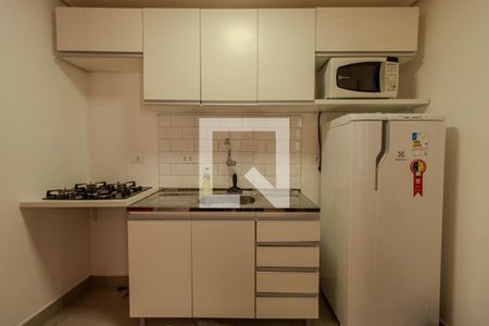 Cozinha de apartamento à venda com 1 quarto, 29m² em Liberdade, São Paulo