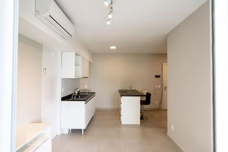 sala - cozinha de apartamento para alugar com 2 quartos, 65m² em Consolação, São Paulo