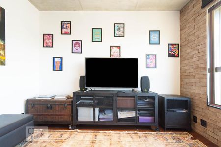 Sala de apartamento à venda com 1 quarto, 90m² em Cidade Monções, São Paulo