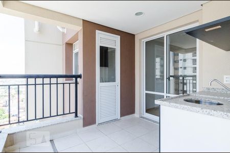 Varanda Gourmet de apartamento à venda com 2 quartos, 64m² em Vila Curuçá, Santo André