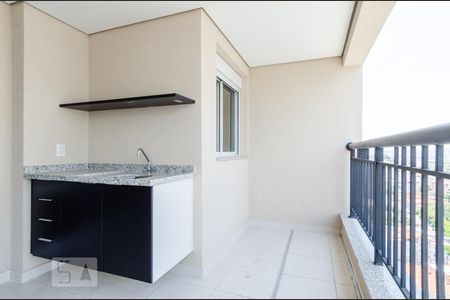 Varanda Gourmet de apartamento à venda com 2 quartos, 64m² em Vila Curuçá, Santo André