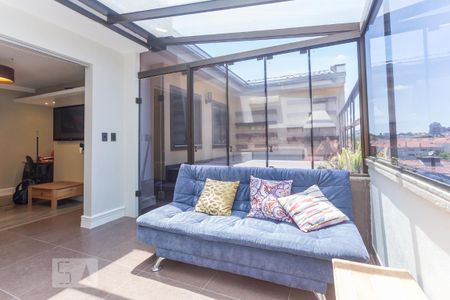 Apartamento para alugar com 100m², 1 quarto e 1 vagaChurrasqueira no terraço