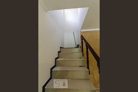 escada de acesso  quartos de casa para alugar com 3 quartos, 142m² em Jardim Textil, São Paulo