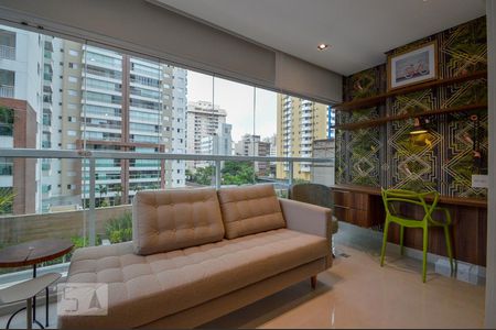 Varanda Gourmet  de kitnet/studio para alugar com 1 quarto, 37m² em Consolação, São Paulo
