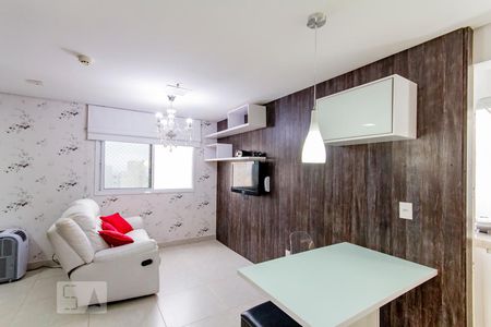 Sala de apartamento para alugar com 1 quarto, 39m² em Jardim Goiás, Goiânia