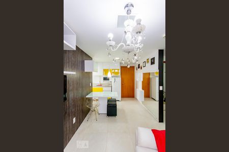 Sala de apartamento para alugar com 1 quarto, 39m² em Jardim Goiás, Goiânia
