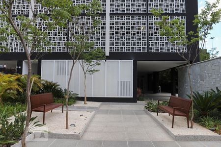 Studio para alugar com 35m², 1 quarto e sem vaga Studio para alugar com 35m², 1 quarto e sem vagaFachada