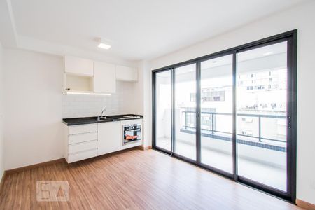 Sala / Cozinha de apartamento para alugar com 1 quarto, 34m² em Consolação, São Paulo