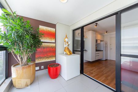 Varanda de kitnet/studio para alugar com 1 quarto, 27m² em Jardim Paulista, São Paulo