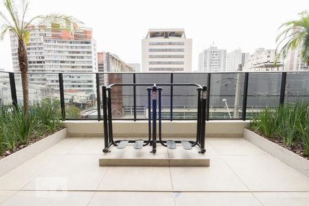 Studio para alugar com 27m², 1 quarto e 1 vagaExercícios área externa