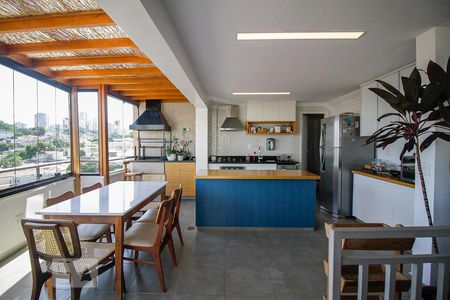 Apartamento para alugar com 104m², 2 quartos e 2 vagasCozinha e Sala de Jantar 2° piso