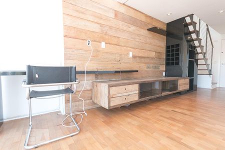 Apartamento para alugar com 55m², 1 quarto e 2 vagasSala