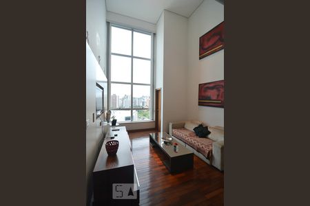 Sala de apartamento à venda com 1 quarto, 71m² em Belvedere, Belo Horizonte