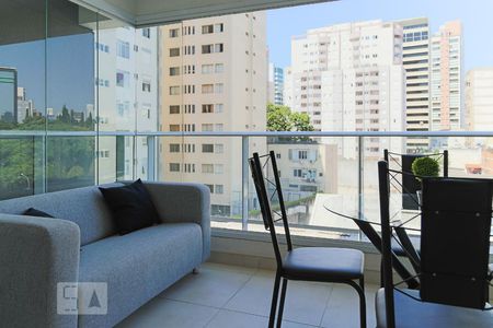 Varanda de kitnet/studio à venda com 1 quarto, 35m² em Consolação, São Paulo