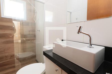 Studio - Banheiro de kitnet/studio para alugar com 1 quarto, 33m² em Cerâmica, São Caetano do Sul