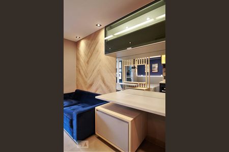 Sala de apartamento para alugar com 1 quarto, 35m² em Real Parque, São Paulo