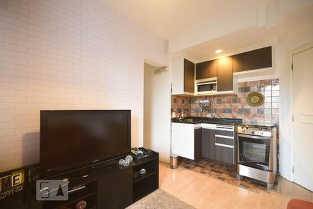 Sala de apartamento para alugar com 1 quarto, 35m² em Paraíso do Morumbi, São Paulo