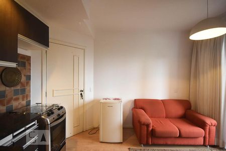 Sala de apartamento para alugar com 1 quarto, 35m² em Paraíso do Morumbi, São Paulo