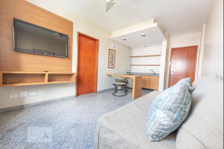 Sala de apartamento para alugar com 1 quarto, 37m² em Setor Central, Goiânia