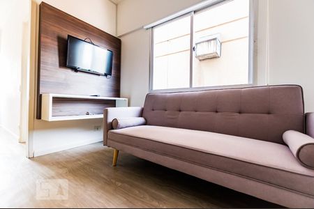 Sala de apartamento à venda com 1 quarto, 54m² em Cambuí, Campinas