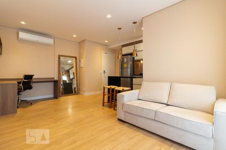 Studio - Sala de kitnet/studio à venda com 1 quarto, 50m² em Santo Amaro, São Paulo