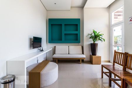 Studio à venda com 48m², 1 quarto e 1 vagaSalão de festas