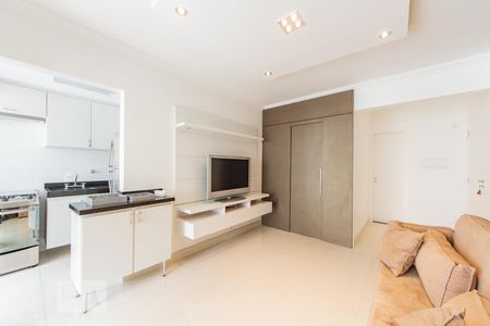 Sala de estar de apartamento para alugar com 1 quarto, 60m² em Jardim Paulista, São Paulo