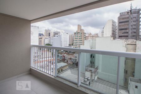 Varanda de kitnet/studio para alugar com 1 quarto, 37m² em Santa Cecília, São Paulo
