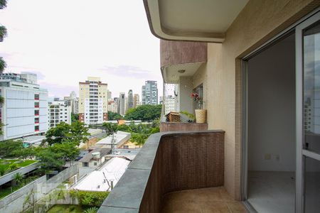 Varanda da Sala de apartamento à venda com 2 quartos, 75m² em Vila Olímpia, São Paulo