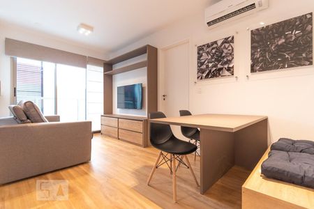 Sala de apartamento à venda com 1 quarto, 44m² em Pinheiros, São Paulo